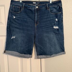 Old Navy Dark Blue Jean Shorts